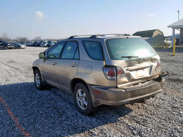 JTJHF10U610198544 - 2001 LEXUS RX 300 GOLD photo 3