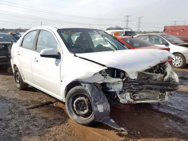 KL1TD56E69B334110 - 2009 CHEVROLET AVEO LS WHITE photo 1