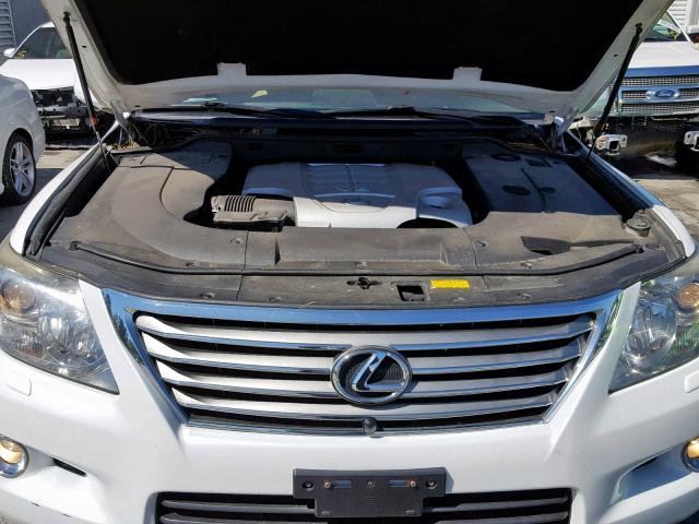 JTJHY00W394020584 - 2009 LEXUS LX 570 WHITE photo 7