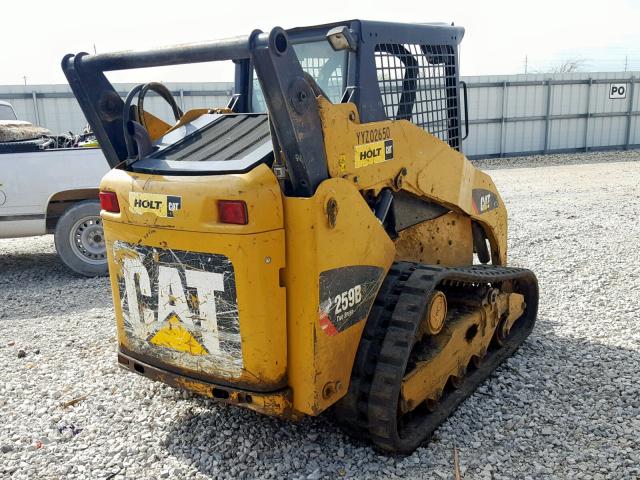 CAT0259BLYYZ02650 - 2012 CATERPILLAR SKID STEER YELLOW photo 4