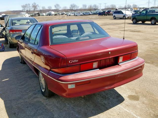 1G4NV54N1PC306493 - 1993 BUICK SKYLARK CU RED photo 3