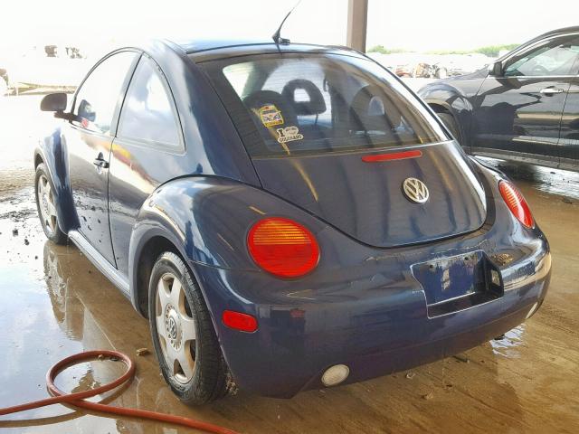3VWDD21C3YM457188 - 2000 VOLKSWAGEN NEW BEETLE ლურჯი ფოტო 3