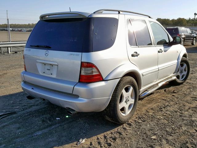 4JGAB74E71A228792 - 2001 MERCEDES-BENZ ML 55 SILVER photo 4