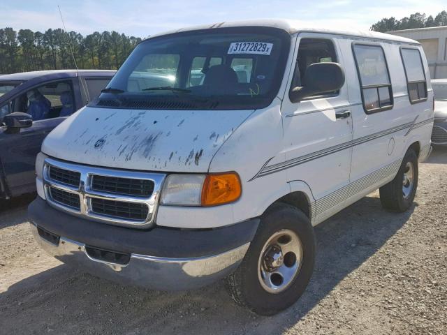 2D6WB11X93K519812 - 2003 DODGE RAM VAN B1 WHITE photo 2