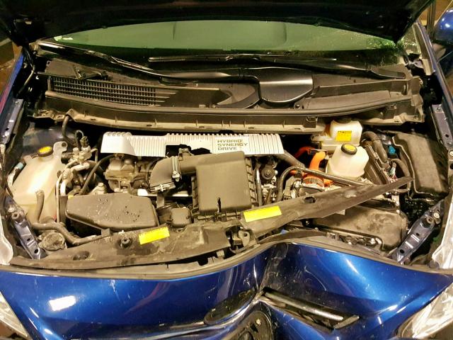 JTDZN3EU1D3207409 - 2013 TOYOTA PRIUS V BLUE photo 7