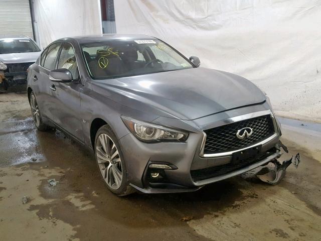 JN1EV7AR7JM440615 - 2018 INFINITI Q50 LUXE GRAY photo 1