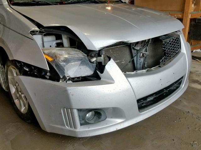 3N1AB6AP2BL637073 - 2011 NISSAN SENTRA 2.0 SILVER photo 9