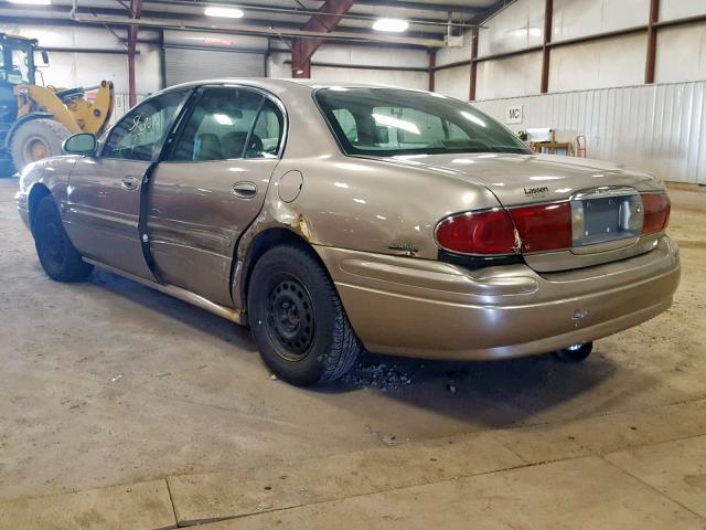 1G4HP54K31U237479 - 2001 BUICK LESABRE CU BEIGE photo 3