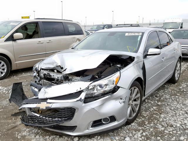 1G11D5SL8FF289270 - 2015 CHEVROLET MALIBU 2LT SILVER photo 2