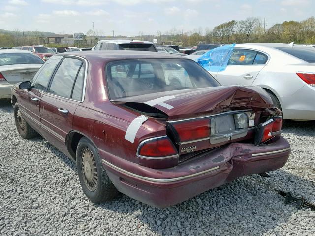 1G4HR52K2VH488036 - 1997 BUICK LESABRE LI BURGUNDY photo 3