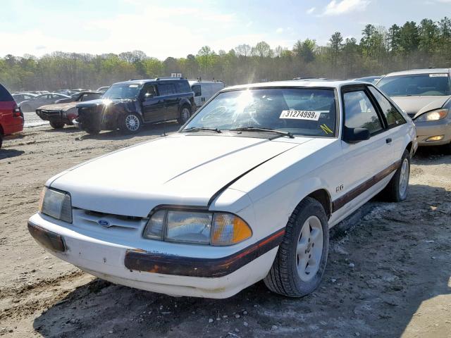 1FABP41E8KF203536 - 1989 FORD MUSTANG LX WHITE photo 2