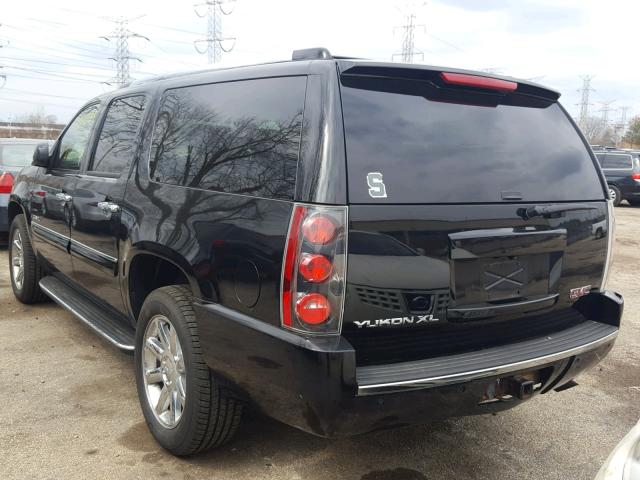 1GKFK66858J133030 - 2008 GMC YUKON XL D BLACK photo 3