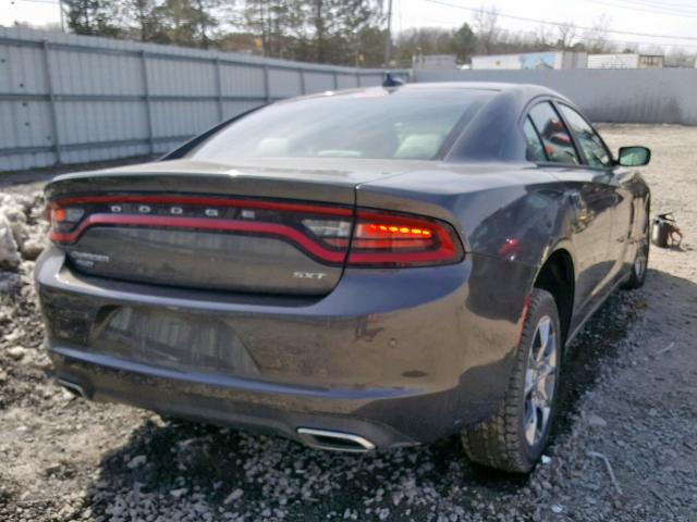 2C3CDXJGXGH298251 - 2016 DODGE CHARGER SX GRAY photo 4