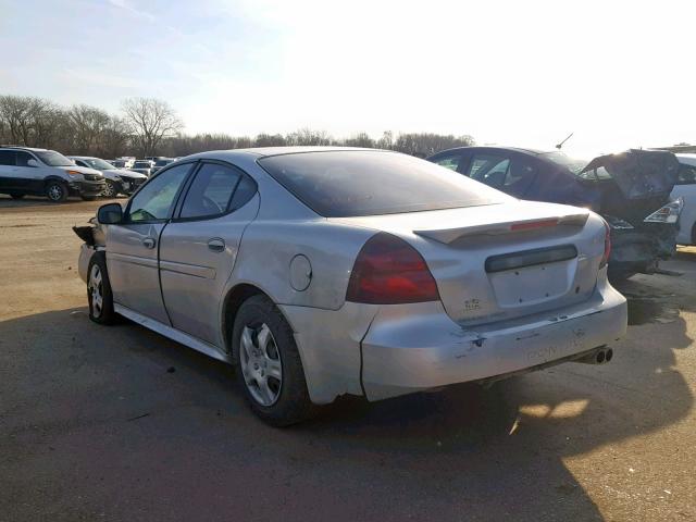 2G2WP522841186645 - 2004 PONTIAC GRAND PRIX SILVER photo 3