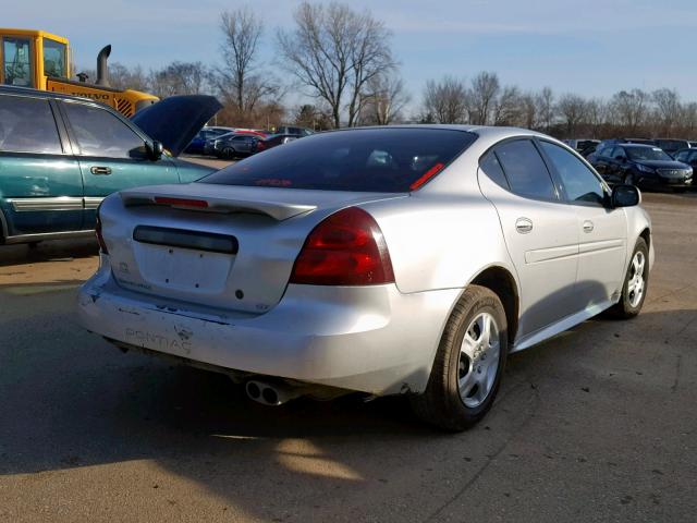 2G2WP522841186645 - 2004 PONTIAC GRAND PRIX SILVER photo 4