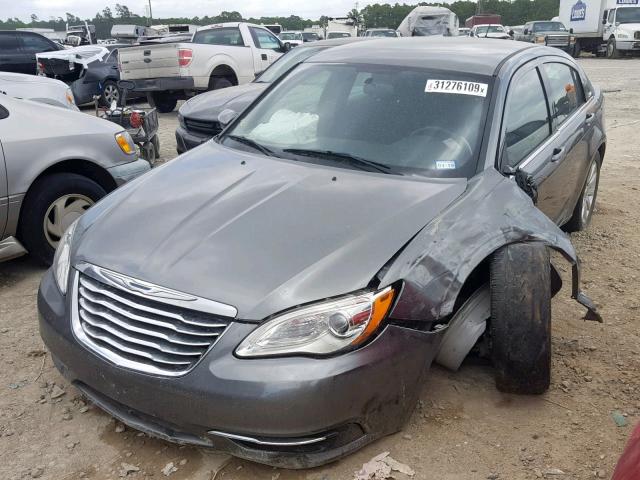 1C3CCBBGXCN120619 - 2012 CHRYSLER 200 TOURIN GRAY photo 2