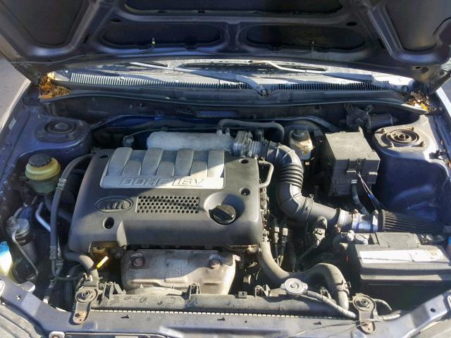 KNAFB121235272831 - 2003 KIA SPECTRA BA BLUE photo 7