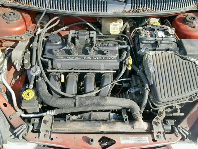 1B3ES46C7YD756973 - 2000 DODGE NEON BASE ORANGE photo 7