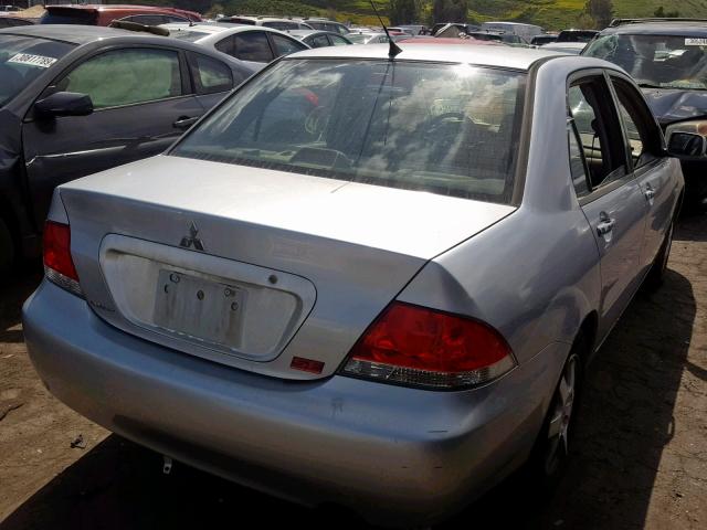 JA3AJ26E16U063138 - 2006 MITSUBISHI LANCER ES BLUE photo 4