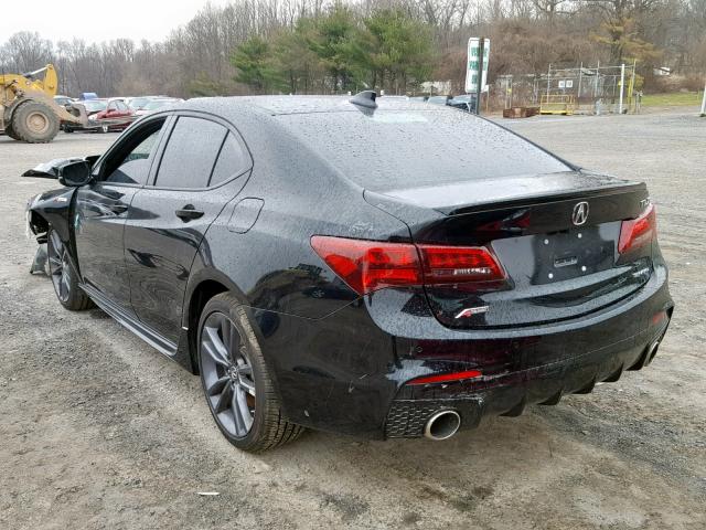 19UUB3F65JA006348 - 2018 ACURA TLX TECH+A BLACK photo 3