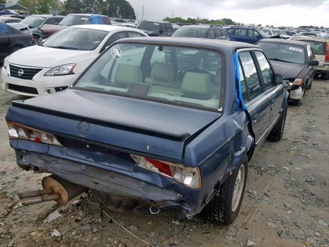 WBAAE6406G1705356 - 1986 BMW 325 E AUTO BLUE photo 4