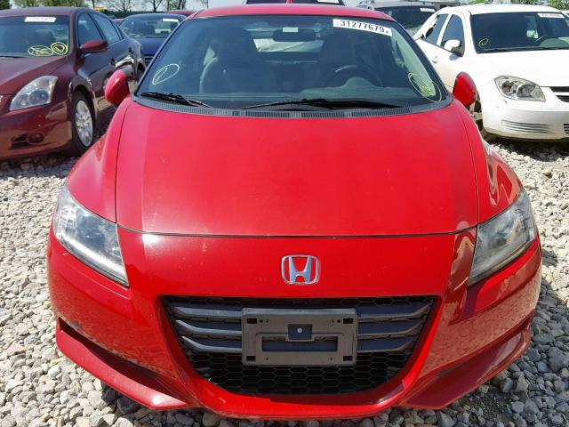 JHMZF1D41BS014410 - 2011 HONDA CR-Z RED photo 10