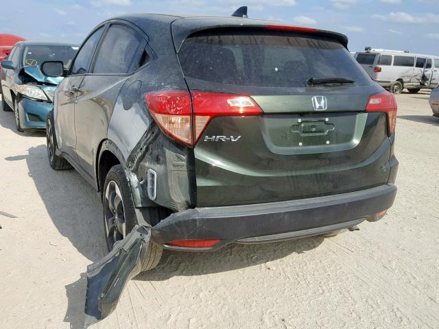 3CZRU5H53JG701096 - 2018 HONDA HR-V EX GREEN photo 3