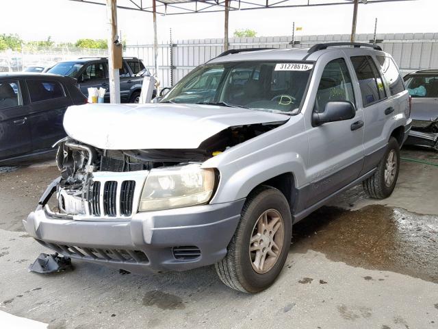 1J4GX48S83C604822 - 2003 JEEP GRAND CHER SILVER photo 2