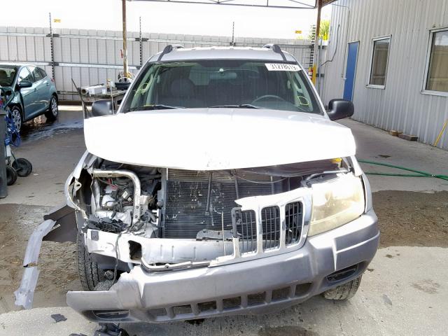 1J4GX48S83C604822 - 2003 JEEP GRAND CHER SILVER photo 9