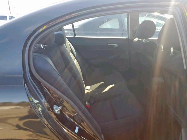 2HGFA1F64BH548107 - 2011 HONDA CIVIC LX-S BLACK photo 6