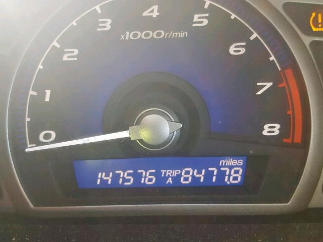 2HGFA1F64BH548107 - 2011 HONDA CIVIC LX-S BLACK photo 8