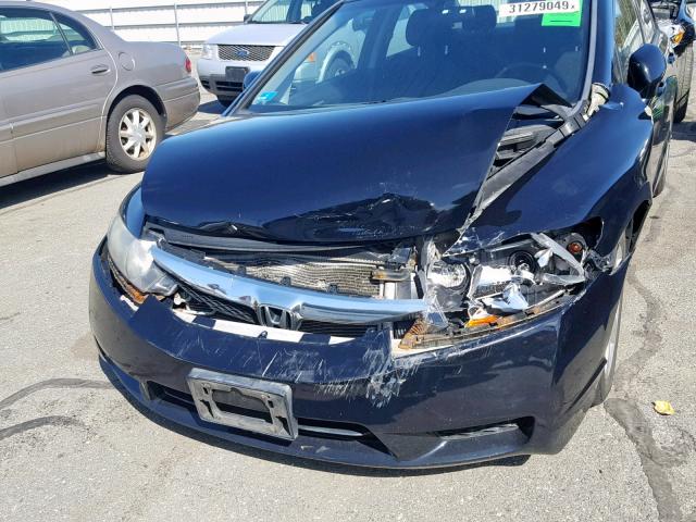 2HGFA1F64BH548107 - 2011 HONDA CIVIC LX-S BLACK photo 9