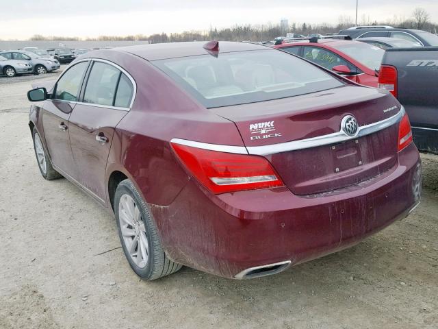 1G4GB5G38GF204392 - 2016 BUICK LACROSSE RED photo 3