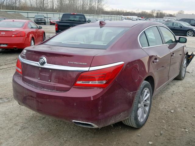 1G4GB5G38GF204392 - 2016 BUICK LACROSSE RED photo 4