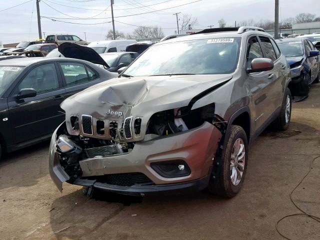 1C4PJMCX0KD230418 - 2019 JEEP CHEROKEE L BROWN photo 2