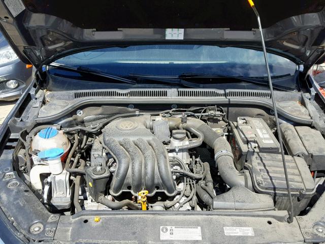 3VW2K7AJ8DM393362 - 2013 VOLKSWAGEN JETTA BASE GRAY photo 7