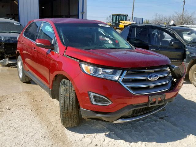 2FMPK3J9XGBC58621 - 2016 FORD EDGE SEL RED photo 1