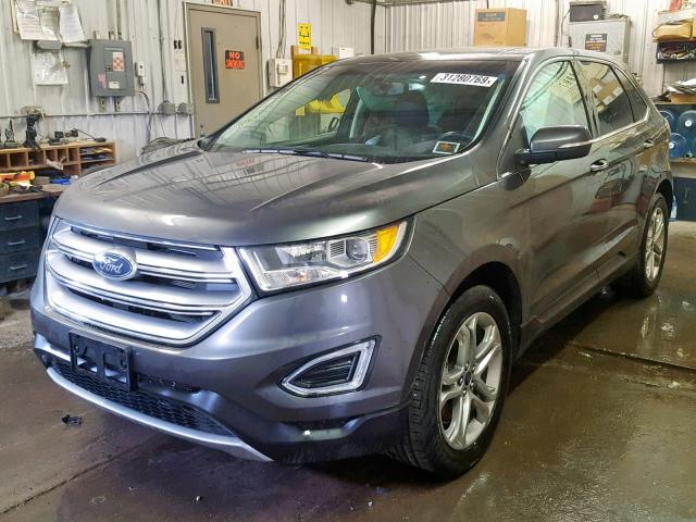 2FMPK4K94HBB97899 - 2017 FORD EDGE TITAN GRAY photo 2