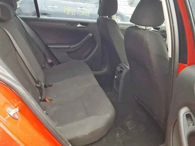 3VW2K7AJ2FM226949 - 2015 VOLKSWAGEN JETTA BASE 红色 照片 6