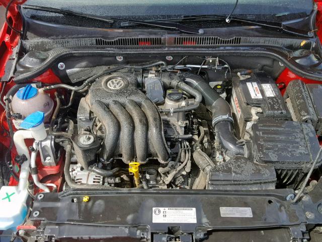 3VW2K7AJ2FM226949 - 2015 VOLKSWAGEN JETTA BASE 红色 照片 7