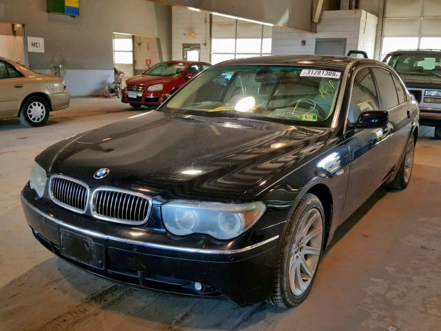 WBAGN63554DS54485 - 2004 BMW 745 LI BLACK photo 2