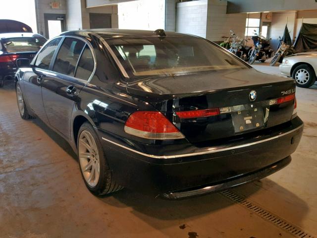 WBAGN63554DS54485 - 2004 BMW 745 LI BLACK photo 3