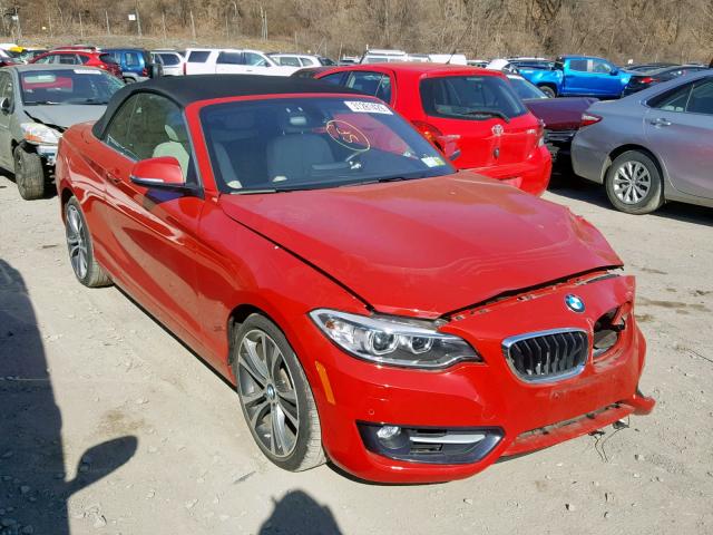 WBA1L9C54GV767917 - 2016 BMW 228 XI RED photo 1