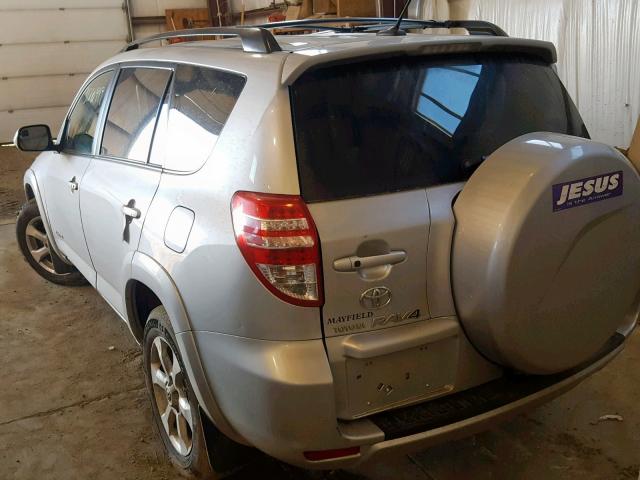 2T3DF4DV1AW079365 - 2010 TOYOTA RAV4 LIMIT SILVER photo 3