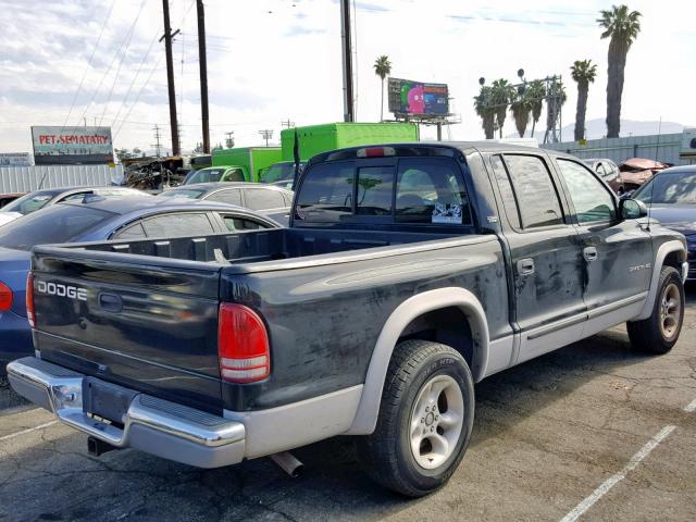 1B7GL2AN4YS718663 - 2000 DODGE DAKOTA QUA BLACK photo 4