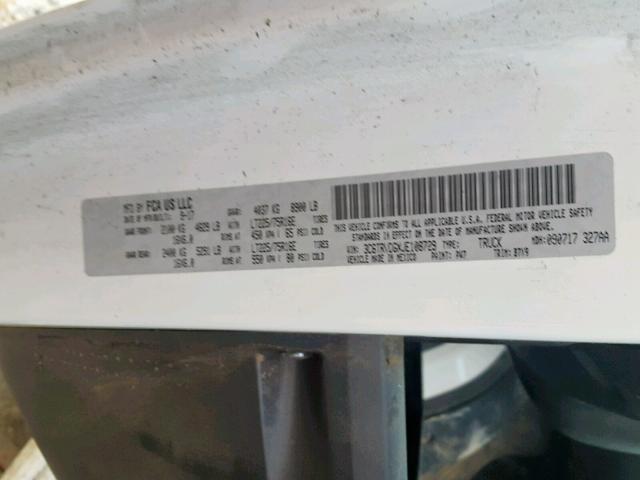 3C6TRVDGXJE108729 - 2018 RAM PROMASTER 白色 照片 10