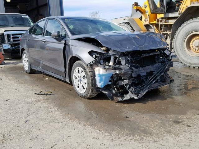 1FA6P0G73E5402331 - 2014 FORD FUSION S GRAY photo 1