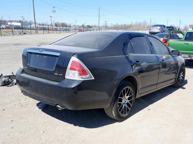 3FAFP08146R129425 - 2006 FORD FUSION SEL BLACK photo 4