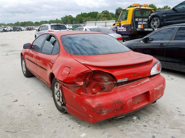 1G2WP521XVF345294 - 1997 PONTIAC GRAND PRIX RED photo 3