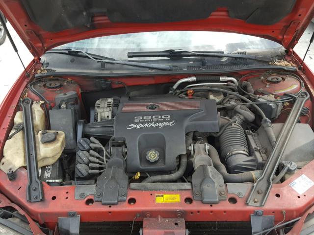 1G2WP521XVF345294 - 1997 PONTIAC GRAND PRIX RED photo 7